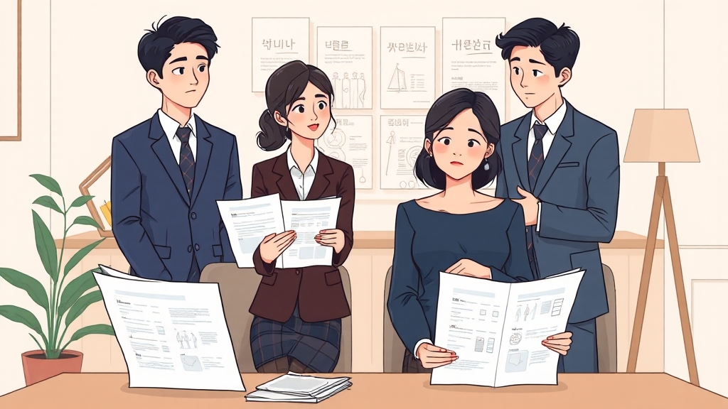 이혼 절차, 이렇게 진행하세요! (cartoon 스타일)