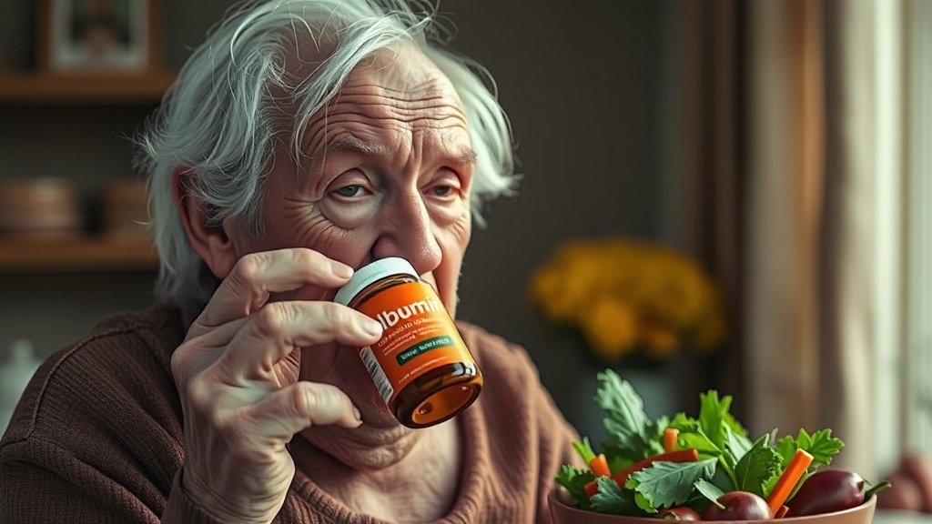 알부민 영양제가 필요한 이유 (realistic 스타일)