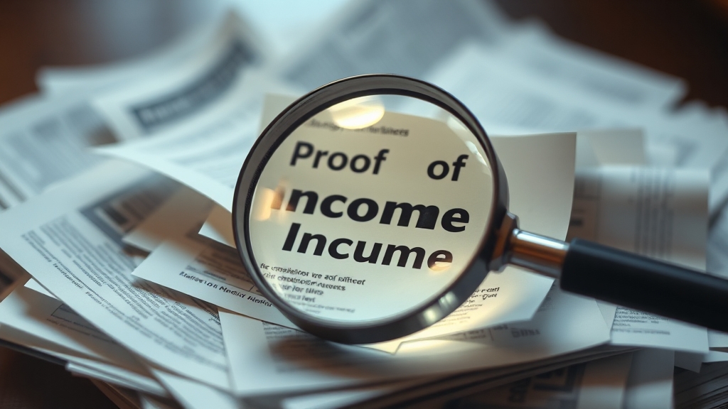 소득 증명, 어떻게 해야 할까요? (realistic 스타일)