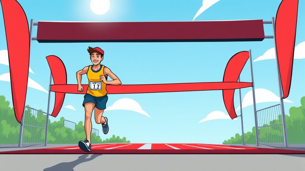 기능성 복장: 기록 향상 및 부상 예방 (cartoon 스타일)