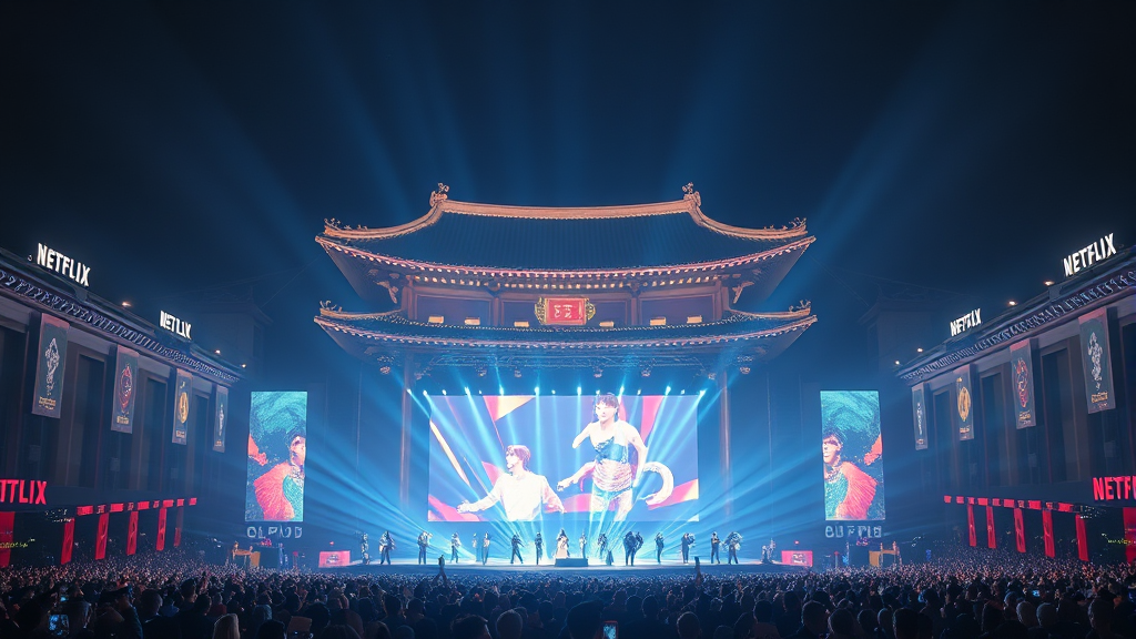 광화문 컴백 공연 확정 (realistic 스타일)