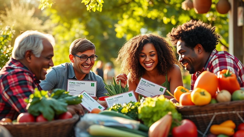 식품바우처란? (realistic 스타일)