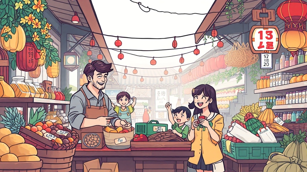 온누리상품권 활용 전략 (illustration 스타일)