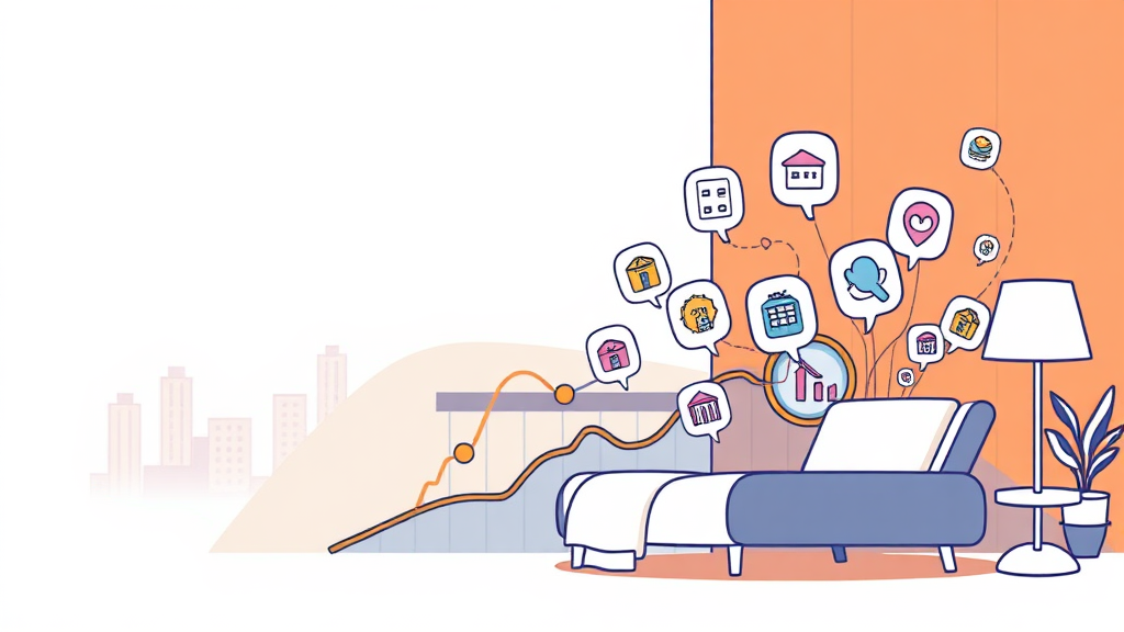 최저가 호텔 예약, 이것만 알면 성공! (illustration 스타일)