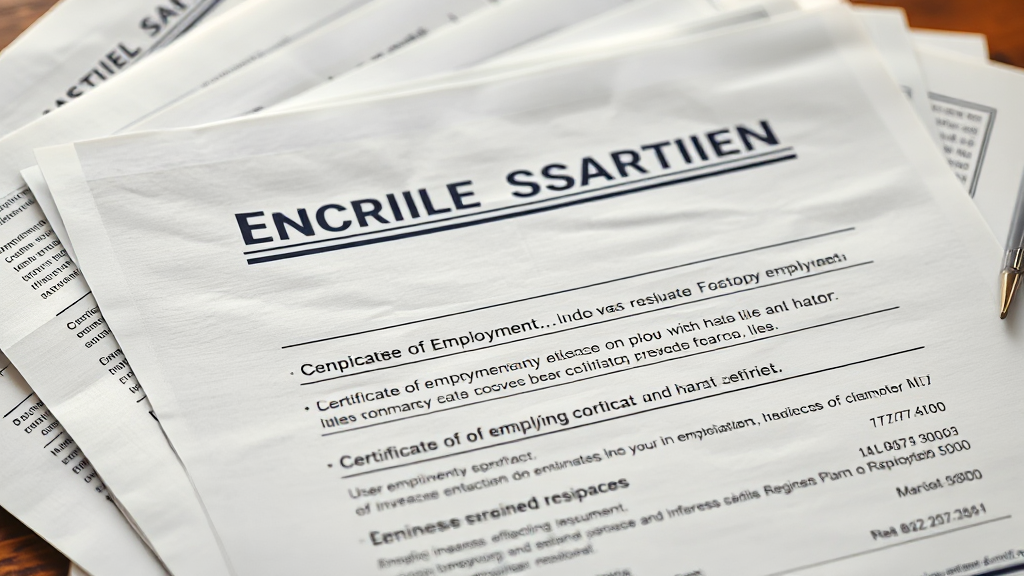 필요 서류 완벽 정리 (realistic 스타일)