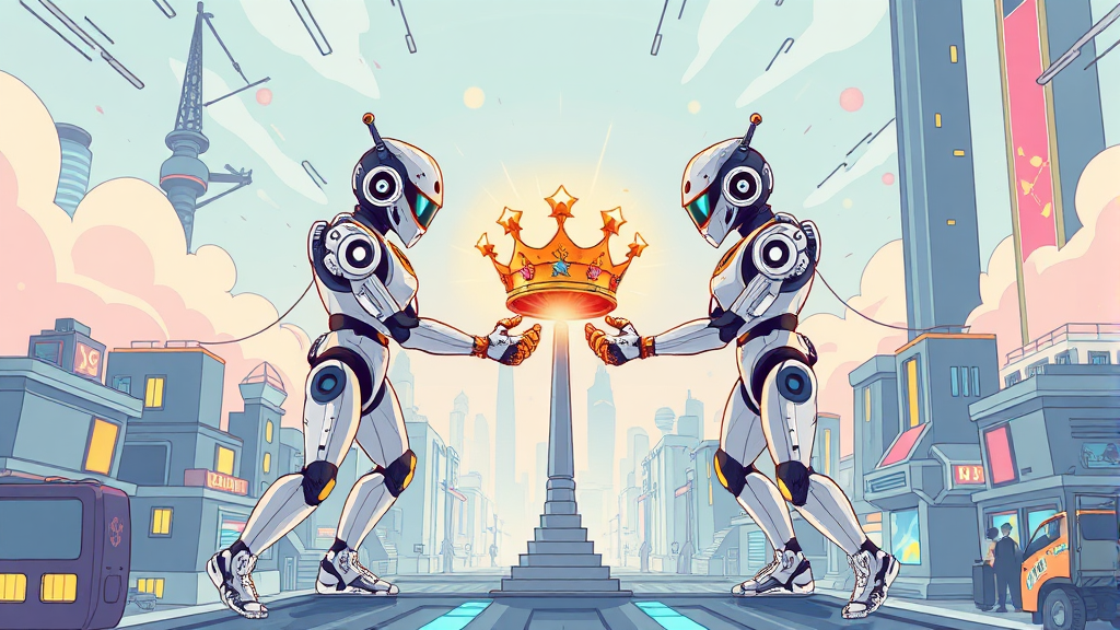 제미나이 3.0 vs GPT-5.1: 성능 비교 (illustration 스타일)