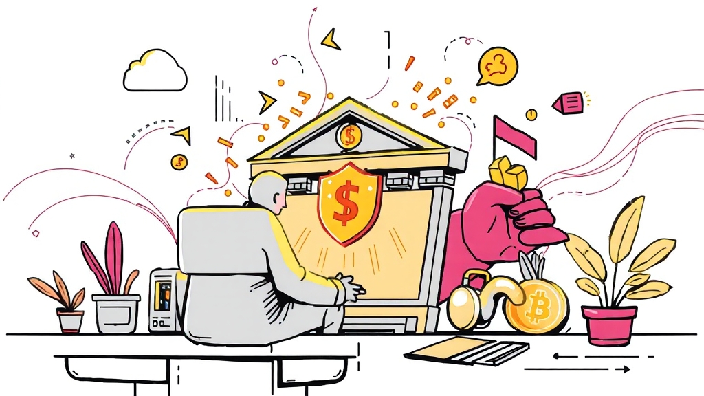 인터넷뱅킹 보안 강화 (illustration 스타일)