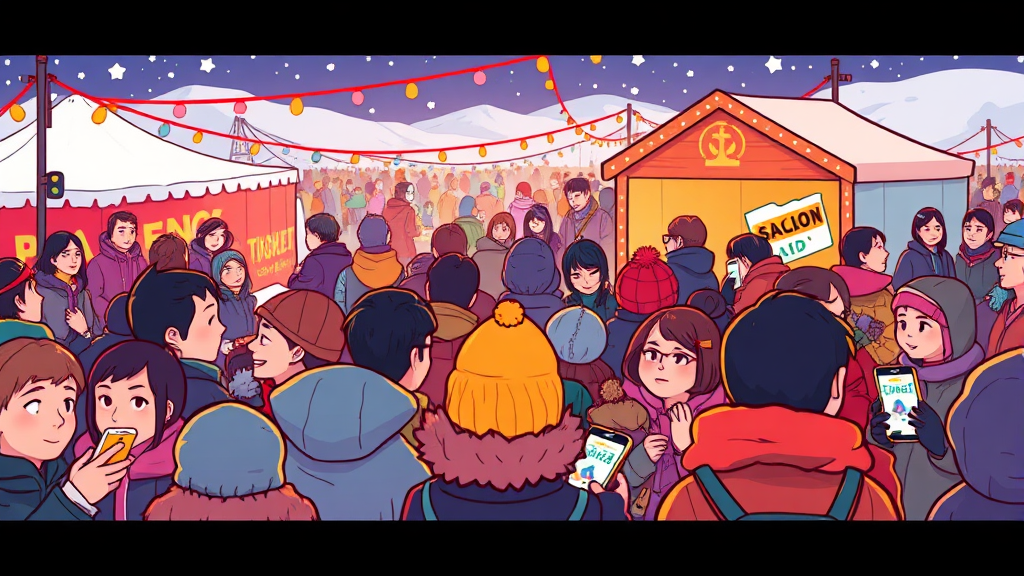 입장권 종류 및 예약 꿀팁 (cartoon 스타일)