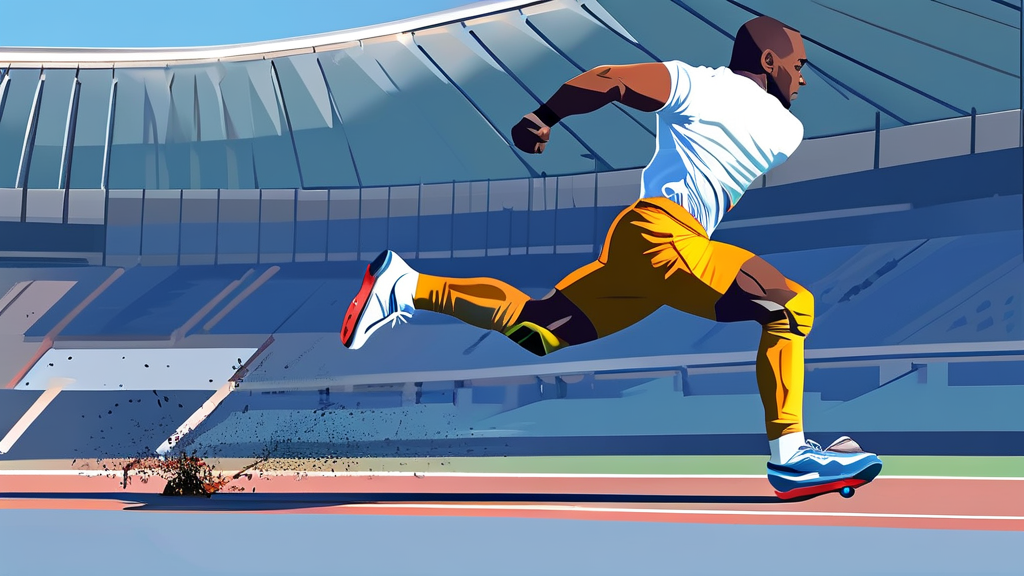 잠스트 발목보호대의 핵심 기능과 특징 (illustration 스타일)