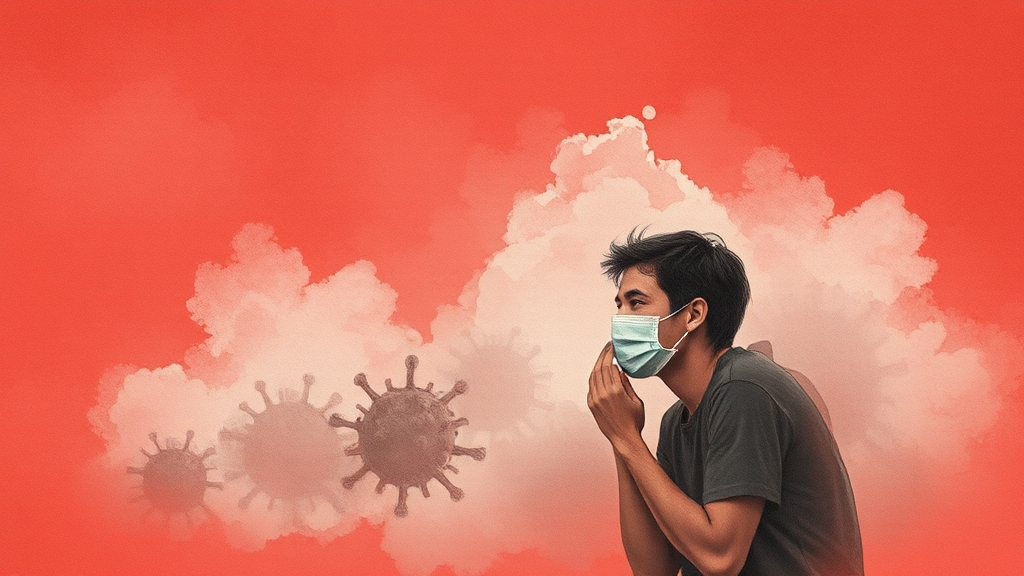 님버스 변이 전염력과 중증도 (watercolor 스타일)