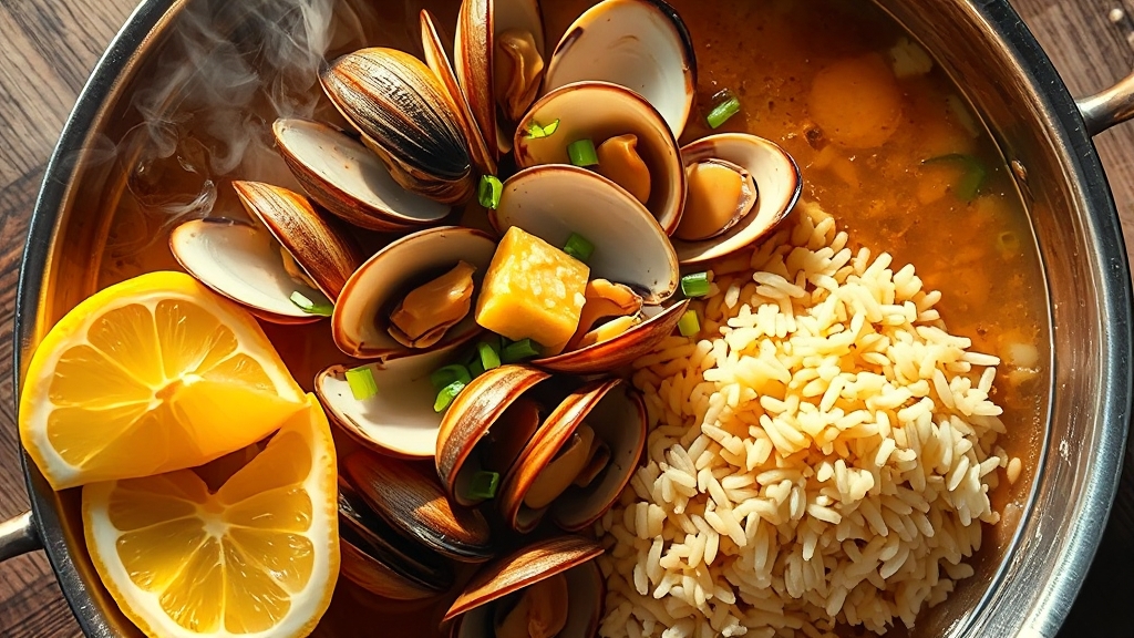 바지락 술찜 황금 레시피AtoZ 2025 8 바지락 술찜 맛 & 풍미 UP! 팁 (realistic 스타일)