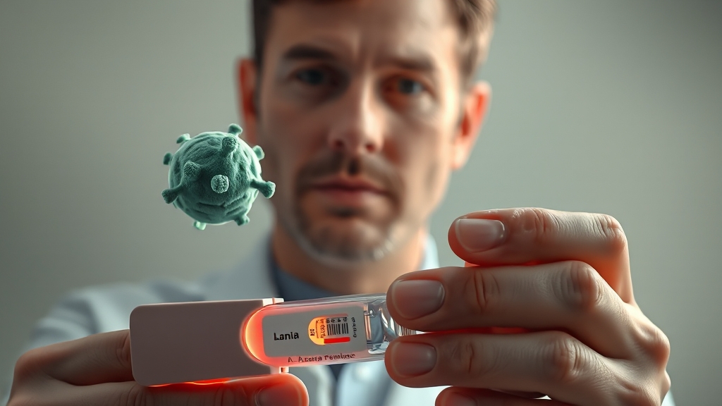 초기 증상과 진단법 (realistic 스타일)