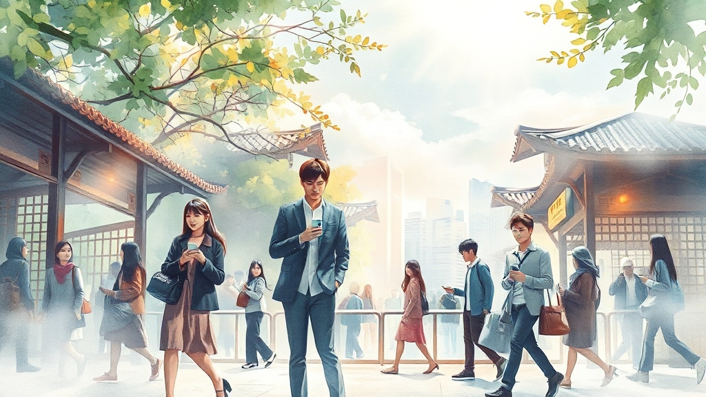 교통카드 사용 꿀팁 (watercolor 스타일)