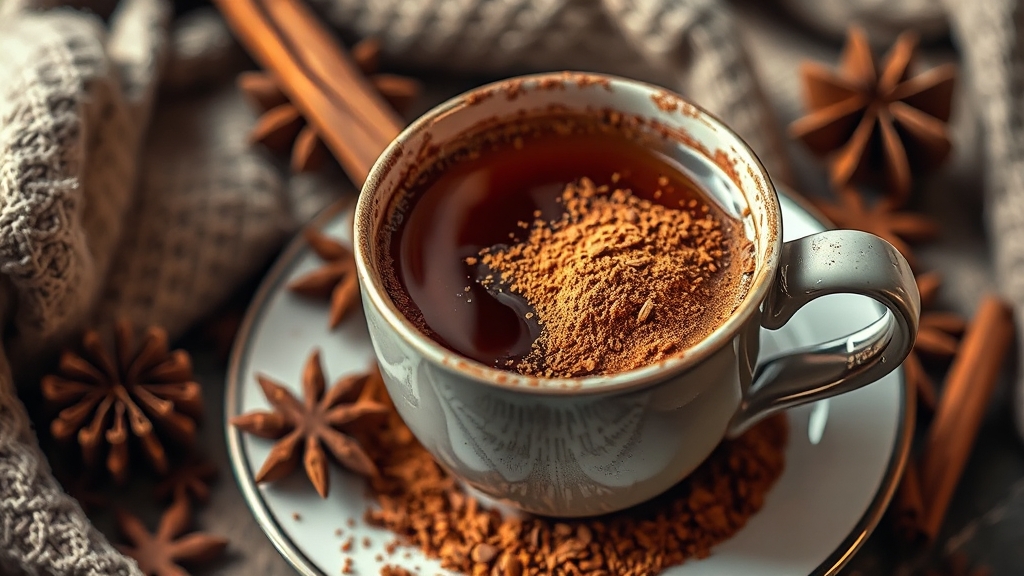 계피가루, 무엇일까요? (realistic 스타일)