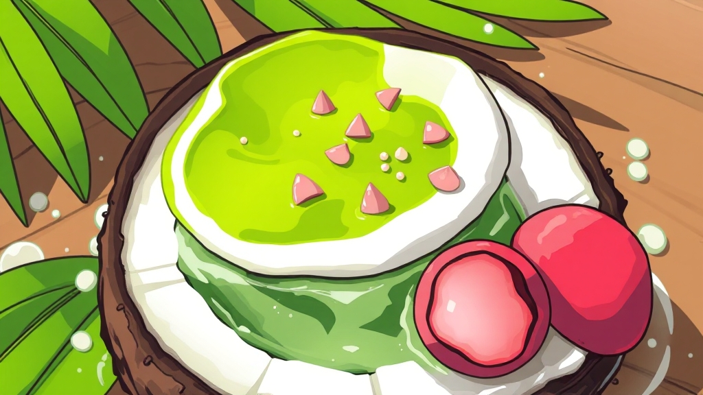 코코말차 vs 다른 말차 음료 (cartoon 스타일)