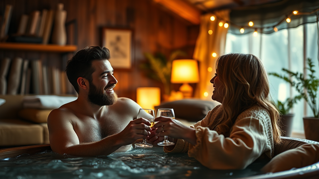 특별한 경험을 위한 실내 데이트 (realistic 스타일)