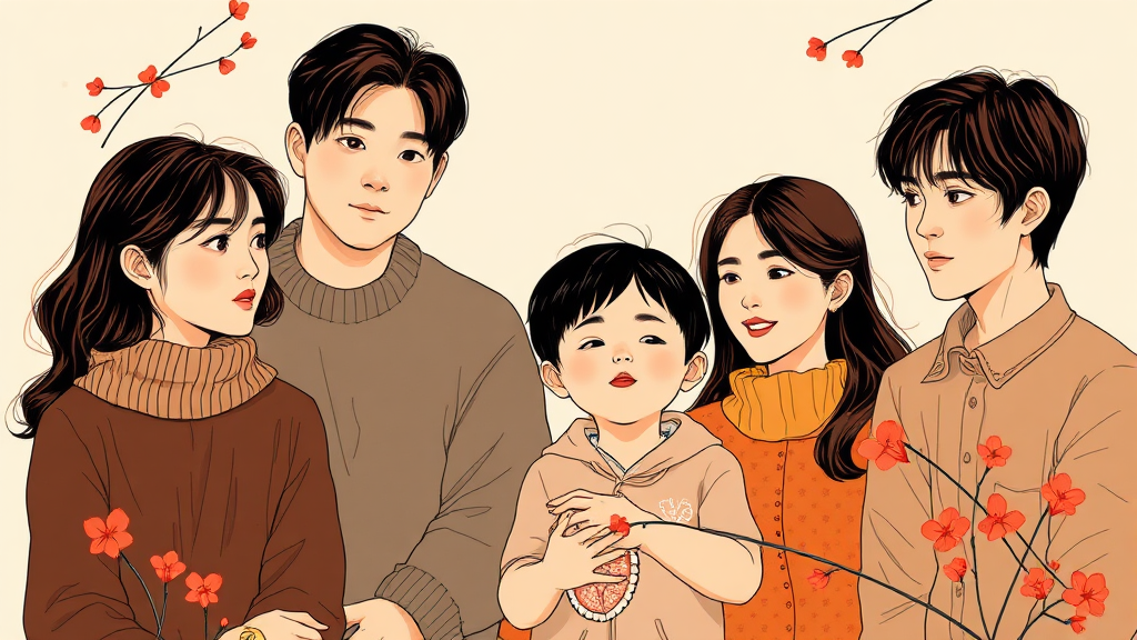 매력적인 등장인물 (illustration 스타일)