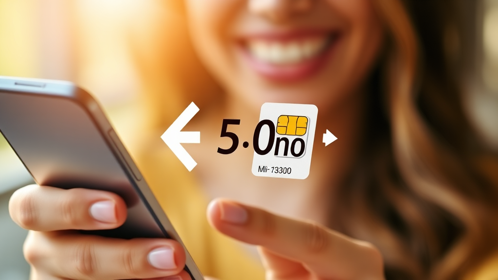 번호이동, 어렵지 않아요! (realistic 스타일)