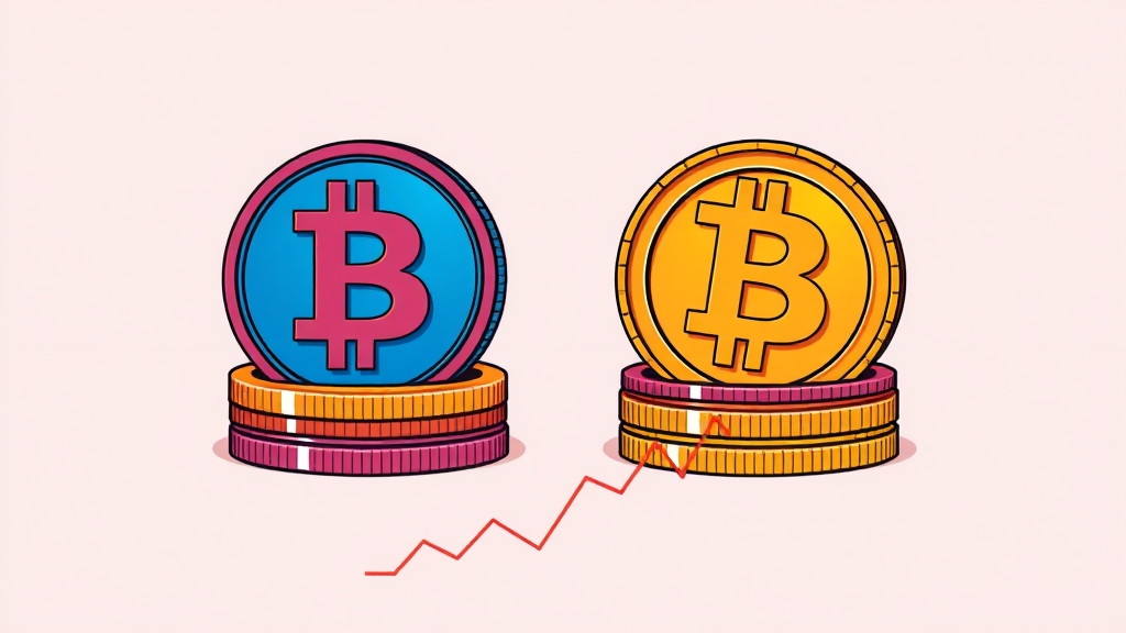 주요 코인 비교: USDT, USDC (cartoon 스타일)