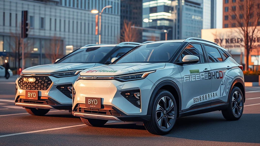 BYD 진출, 국내 시장 영향은? (realistic 스타일)