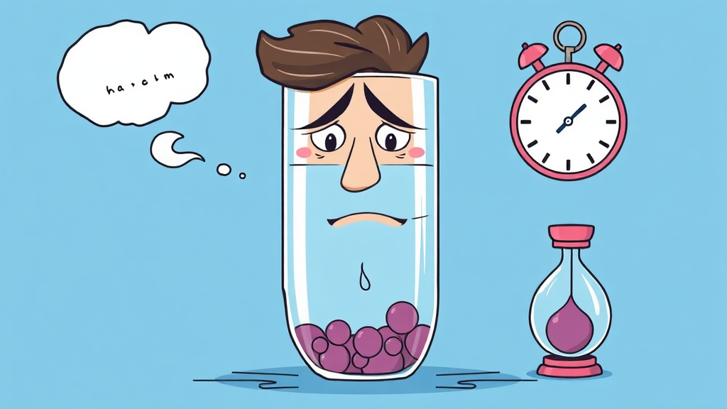 정액량 감소, 주요 원인 분석 (illustration 스타일)