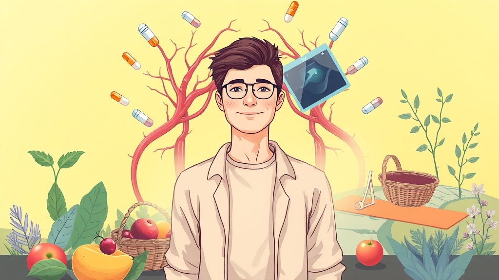 치료 후 관리와 합병증 (illustration 스타일)