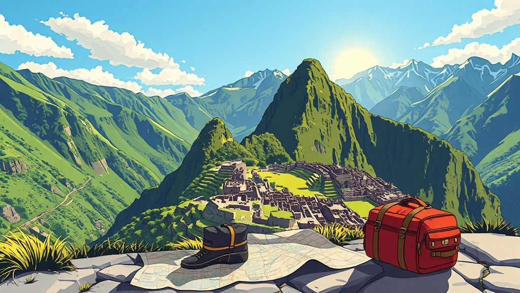 마추픽추 여행, 이것만 챙기세요! (cartoon 스타일)