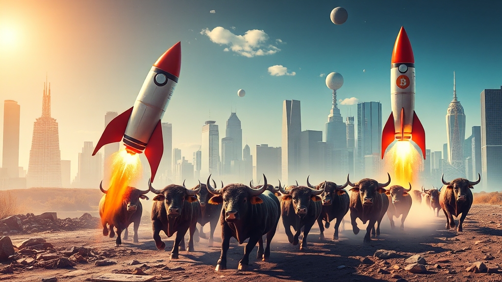 상승장 요인 분석 (realistic 스타일)