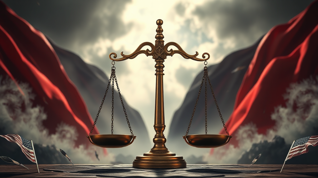 러시아-우크라이나 전쟁과 국제법의 딜레마 (realistic 스타일)