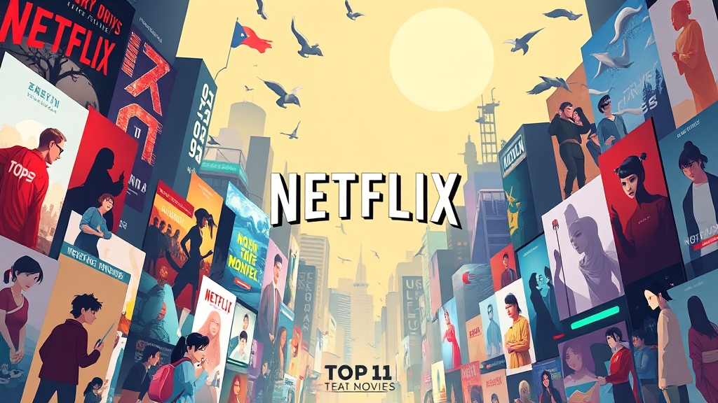 넷플릭스 인기 영화 TOP 10 (cartoon 스타일)