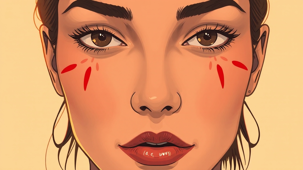 자국 vs 흉터: 우선순위 (illustration 스타일)