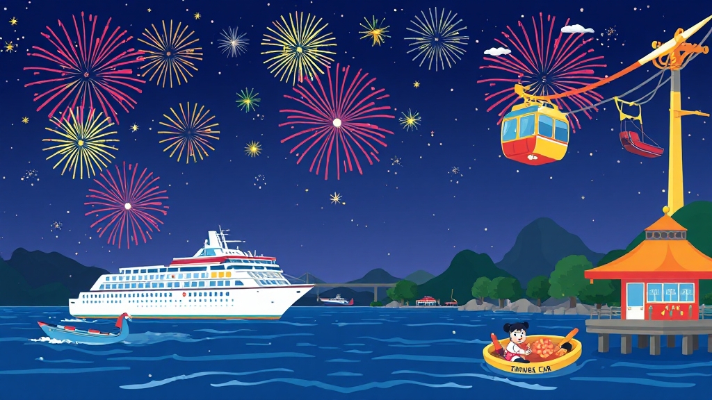 통영 1박 2일 완벽 가이드 (cartoon 스타일)