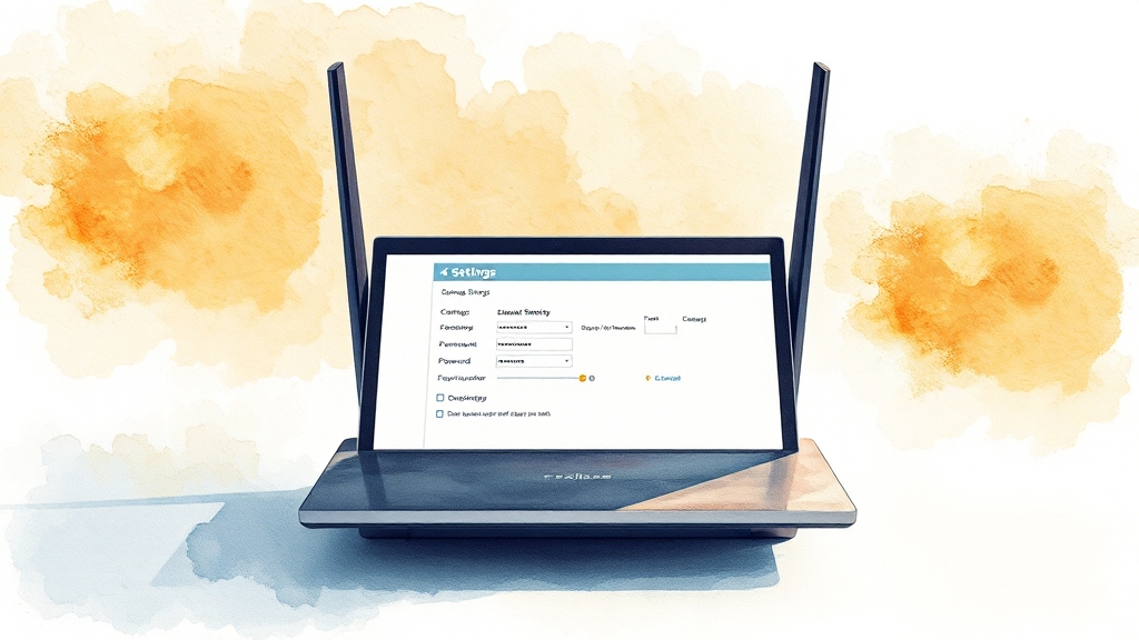 Wi-Fi 이름 및 비밀번호 변경 (watercolor 스타일)