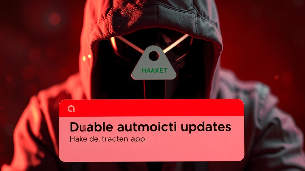 자동 업데이트 해제 시 주의사항 (realistic 스타일)