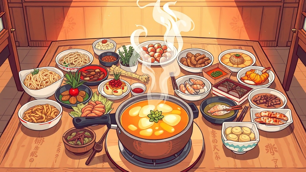 강원도 대표 음식 (cartoon 스타일)