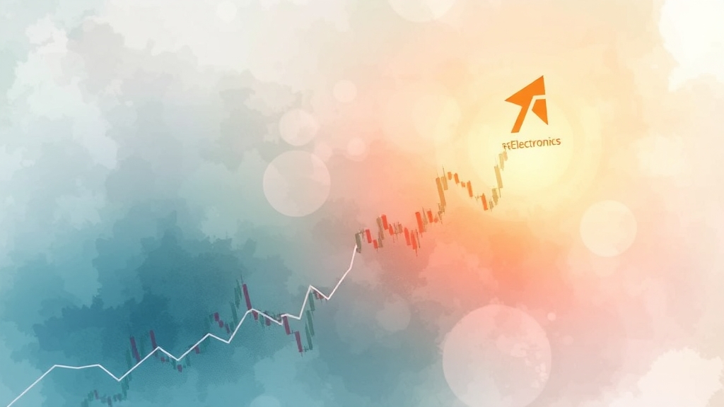 주가 전망 (차트 분석) (watercolor 스타일)