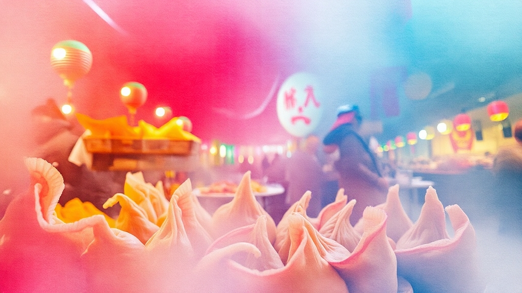 원주 만두축제, 놓치지 마세요! (watercolor 스타일)