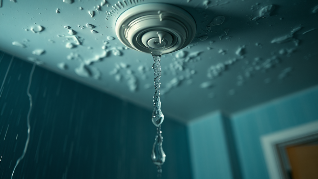 누수 피해 보상 범위 (realistic 스타일)