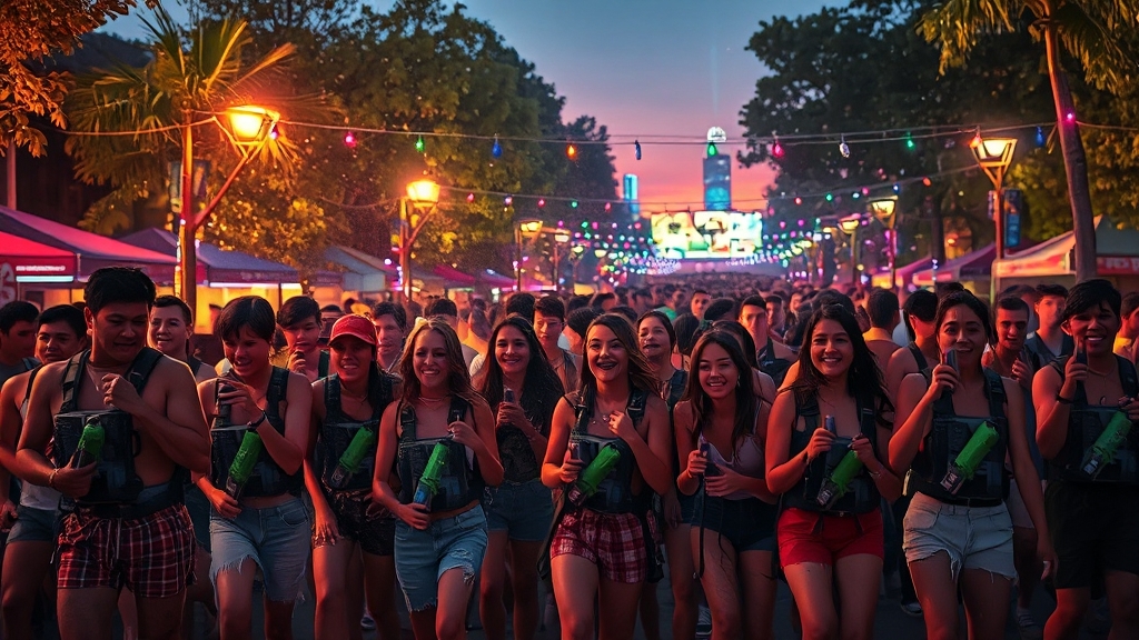 워터밤 현장 가이드 (realistic 스타일)