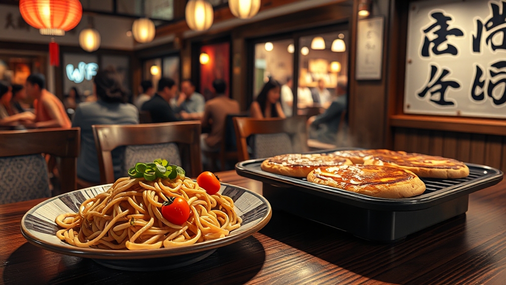 미야코지마 맛집 탐방 (realistic 스타일)
