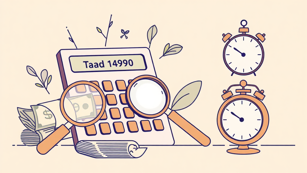 상속세 계산기 및 FAQ (illustration 스타일)