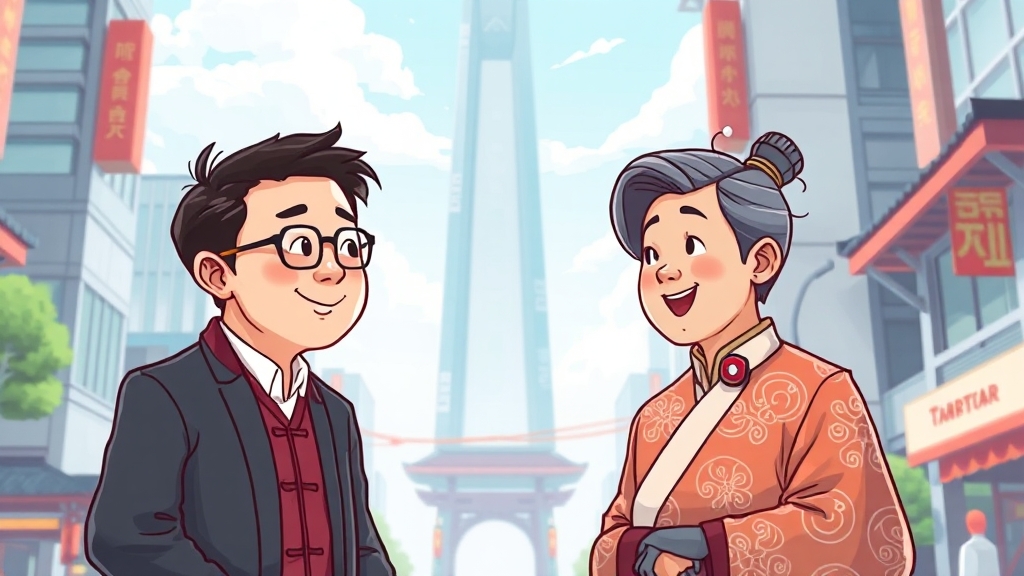 한미 반도체 협력 논의 전망 (cartoon 스타일)