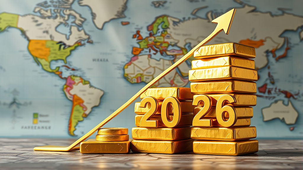 금 가격 상승 배경 및 전망 (realistic 스타일)