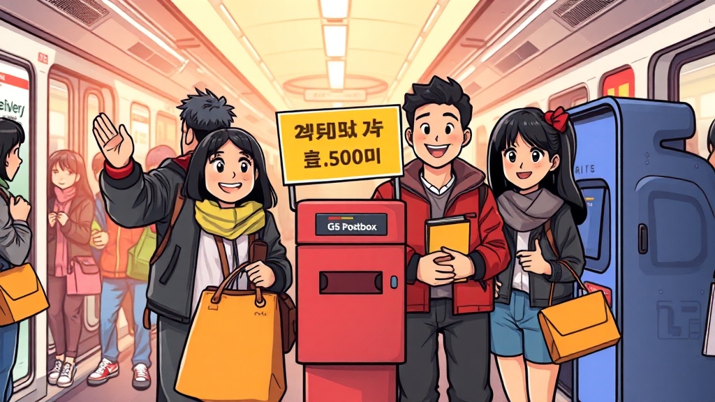 반값택배, 가격은 얼마일까요? (cartoon 스타일)