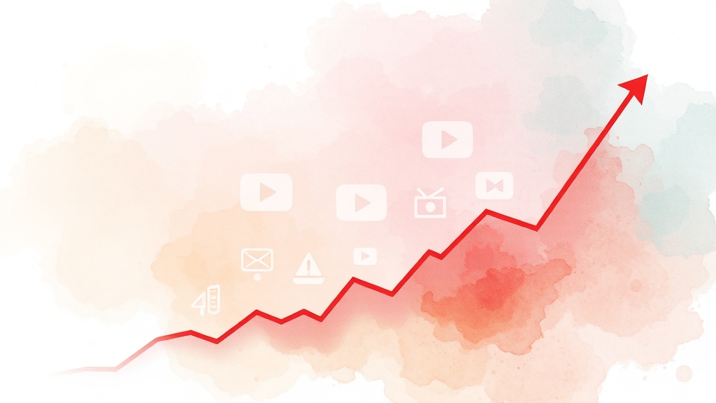 유튜브 수익 극대화 전략 (watercolor 스타일)