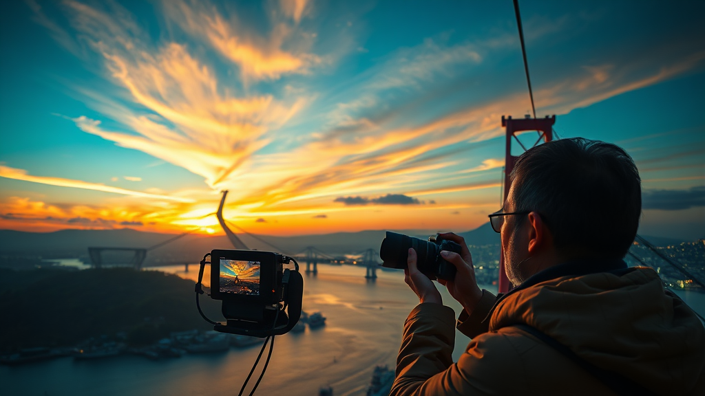 사진 찍기 좋은 명소와 특별한 추억 만들기 (realistic 스타일)