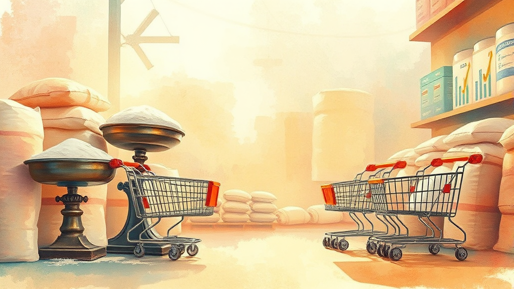 소비자 영향 분석 (watercolor 스타일)