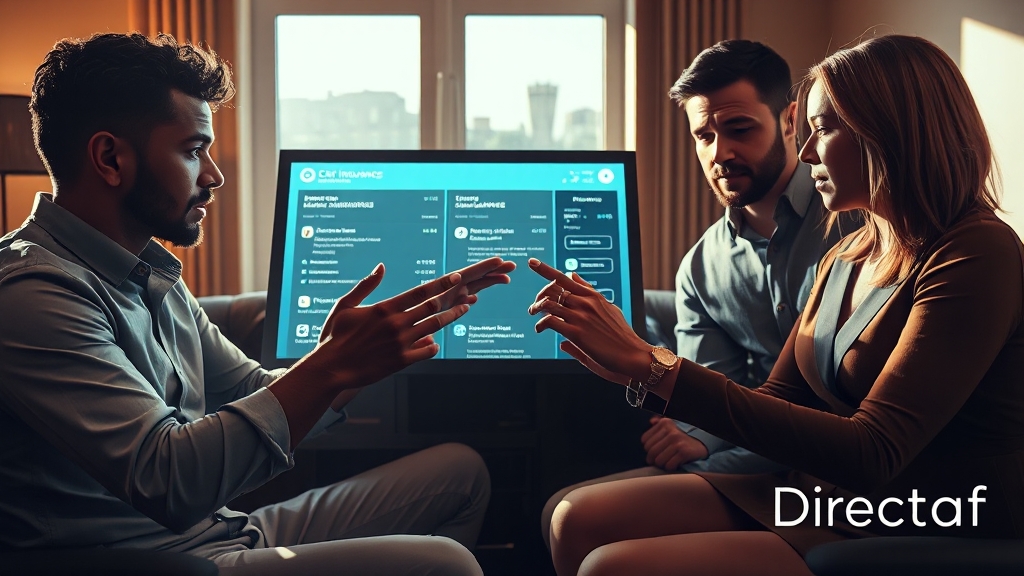 다이렉트 보험 견적 비교 팁 (realistic 스타일)