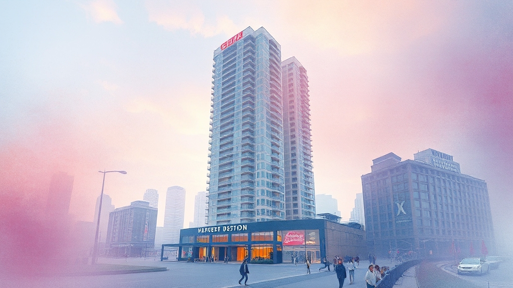 아크베이 단지 개요 (watercolor 스타일)