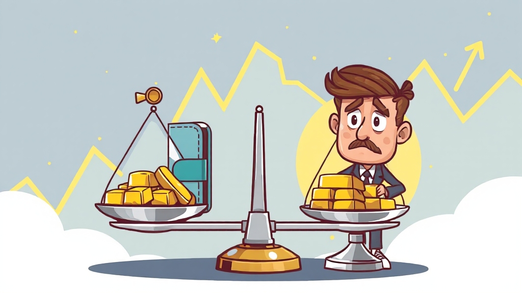 금통장 장점과 단점 (cartoon 스타일)